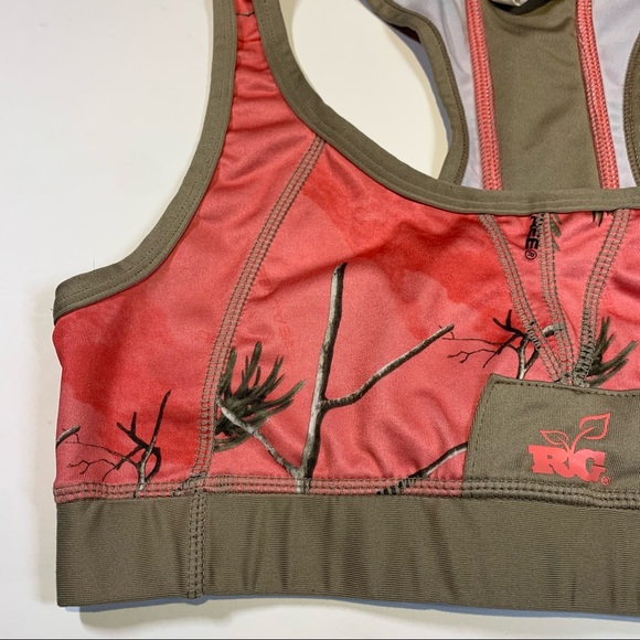 Small Realtree Girl pink camo sports bra - Picture 2 of 12